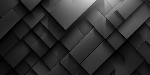 3d black diamond pattern abstract wallpaper on dark background, Digital black textured graphics...