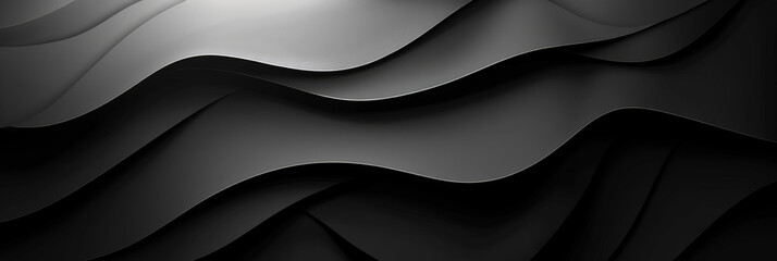Abstract black luxury background. luxurious black line background. Dark black wave.Curved surface with light is a monochromatic photo capturing artistic, abstract, and minimalist concepts.