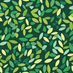 Vibrant Green Leaf Pattern Texture for Nature-Inspired Design