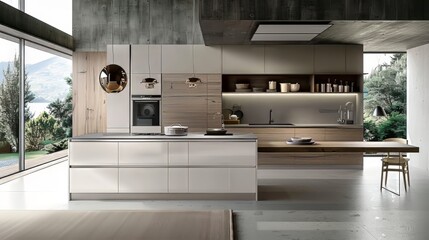 Minimalist kitchen focusing on functionality