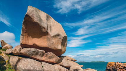 Ploumanac'h, Perros-Guirec, Brittany, France: Rocks at Pink Granite Coast
