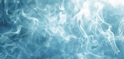 Soft azure smoke blending delicately, perfect for calm and soothing backdrops.