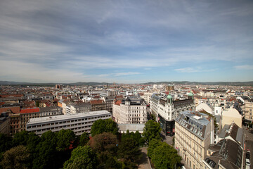 Blick über Wien vom Restaurant 360 Grad Ocean Sky Wien
