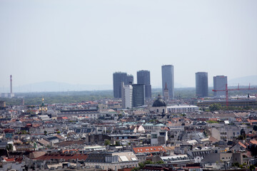 Blick über Wien vom Restaurant 360 Grad Ocean Sky Wien