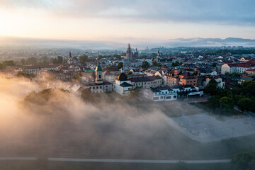 Nowy Sącz, Poranne mgły, Małopolska, Poland, EU