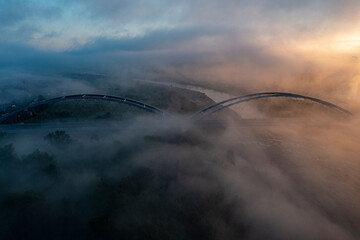 Dolina Dunajca, Poranne mgły, Małopolska, Poland, EU © Maciej G. Szling