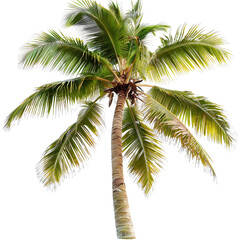 palm tree isolated on white