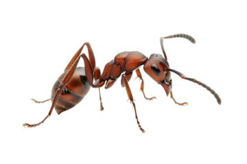 ant isolated on white background