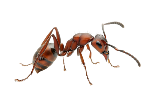 ant isolated on white background