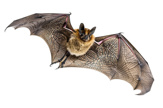 Fledermaus isoliert an wei&szlig;em Hintergrund