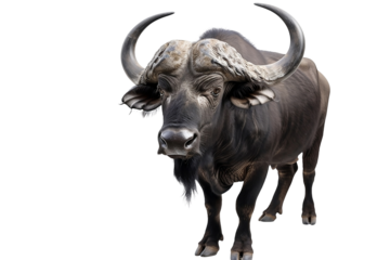 buffalo isolated on white background