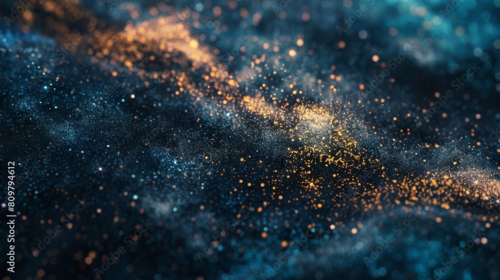 Wall mural enigmatic cosmic dust particle abstract background
