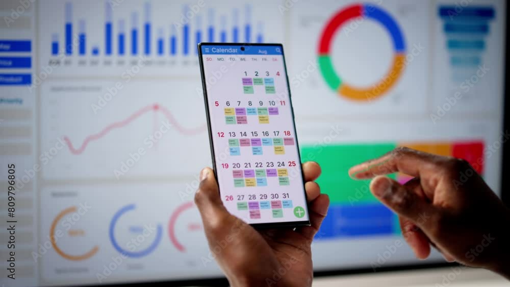 Poster business data analytics dashboard