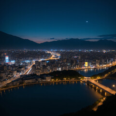 Fototapeta na wymiar 夜景、日本、京都、景色、夜