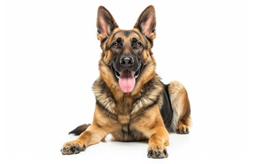 Shepherd dog isolated on white background