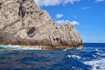 Fototapeta premium The coastline of the island of Capri, Campanian Archipelago, Italy 