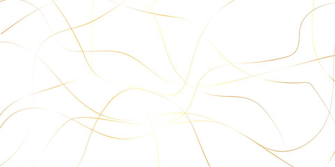 Seamless luxury geometric premium golden random chaotic scribble lines on transparent background.  Abstract white background colorful lines. Futuristic digital smoke motion backdrop technology texture