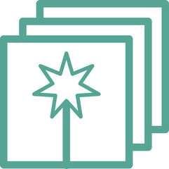 note page with star sign 