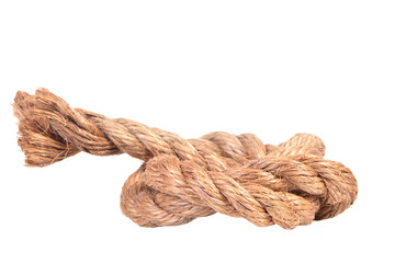 Rope on white background isolated