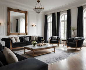 Fototapeta premium living room interior