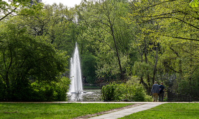 Volkspark Friedrichshain im Frühling, Berlin, Deutschland