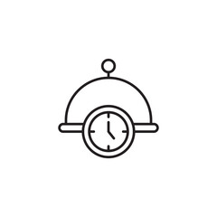 Time icon design with white background stock illustration