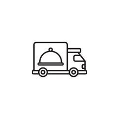 Delivery Truck icon design with white background stock illustration