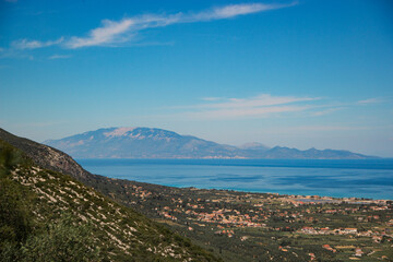 Obraz premium view of the coast of the sea