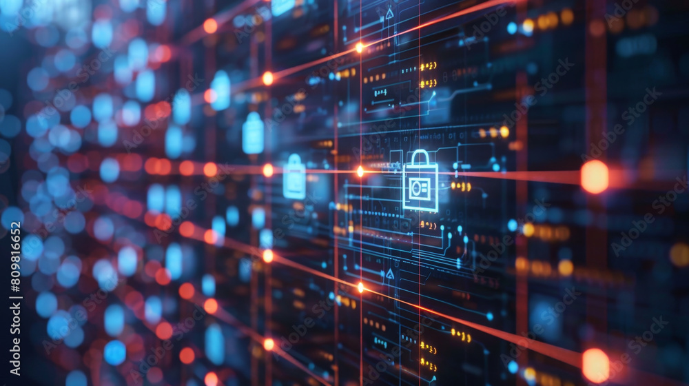 Poster secure data encryption and privacy shields for compliance and governance technology.