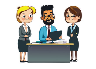Fototapeta premium business people in office