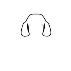 Hand Drawn Dog Ears 