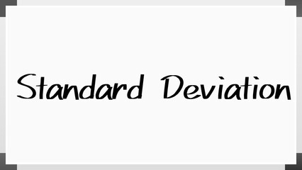 Standard Deviation のホワイトボード風イラスト