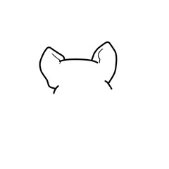 Hand Drawn Dog Ears 