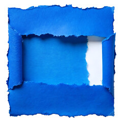 Torn paper with space for your message on a blue background
