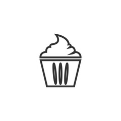 Cake sign icon vector illustration design template