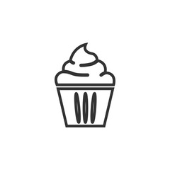 Cake sign icon vector illustration design template