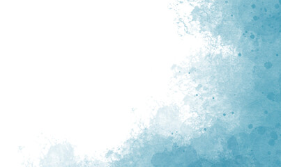 Abstract art blue paint background .watercolor background for design ,dots and stains.Hand drawn illustration for card templates for greetings or invitations