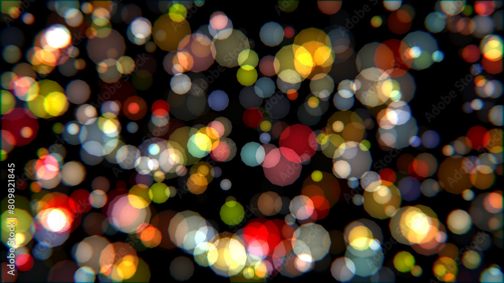 Poster abstract background with bokeh effect