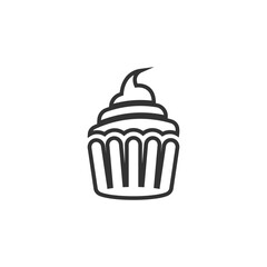 Cake sign icon vector illustration design template