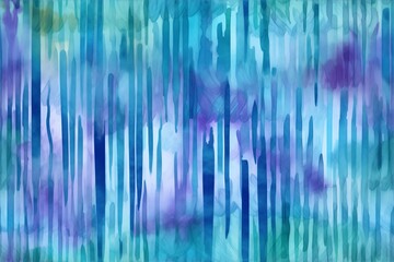 Waterfall of watercolor blending shades of blue and purple , seamless design.