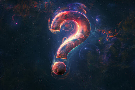 question mark symbol, Dive into the depths of curiosity with an abstract question mark background, brought to life by the creative prowess of generative AI