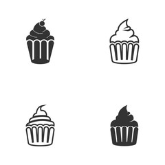 Cake sign icon vector illustration design template