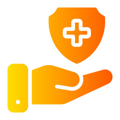 Obraz premium hand gradient icon