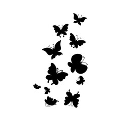 Flying Butterflies Illustration