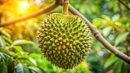 Durian fruit on the tree