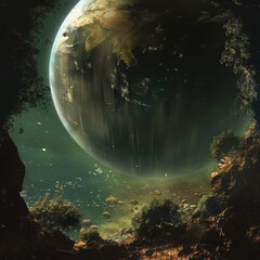 A rogue planet, wandering without a star, hosts an underground ocean kept liquid by radioactive decay and tidal forces