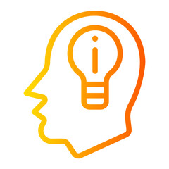 thinking gradient icon