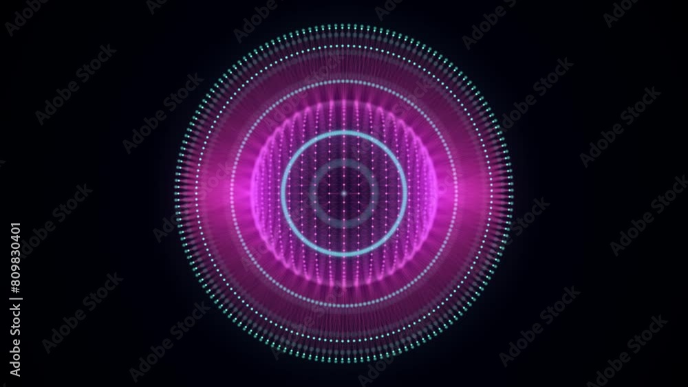 Poster pink sphere consisting of points and lines. modern wireframe elements. technology grid sphere. 3d re