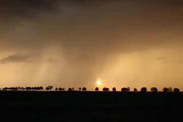 Obraz premium rainbow at night