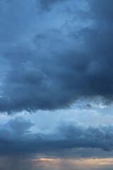 clouds over the river